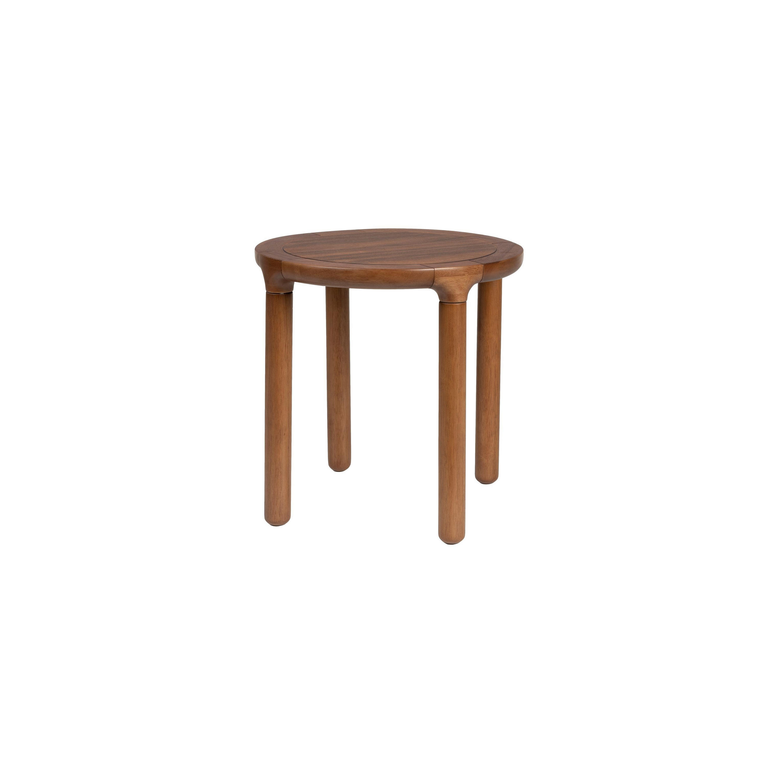 BEISTELLTISCH Storm Rund 45 cm Walnussfarbe - Braun, Holz (45/45/45cm) - Zuiver