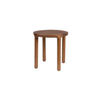 BEISTELLTISCH Storm Rund 45 cm Walnussfarbe - Braun, Holz (45/45/45cm) - Zuiver