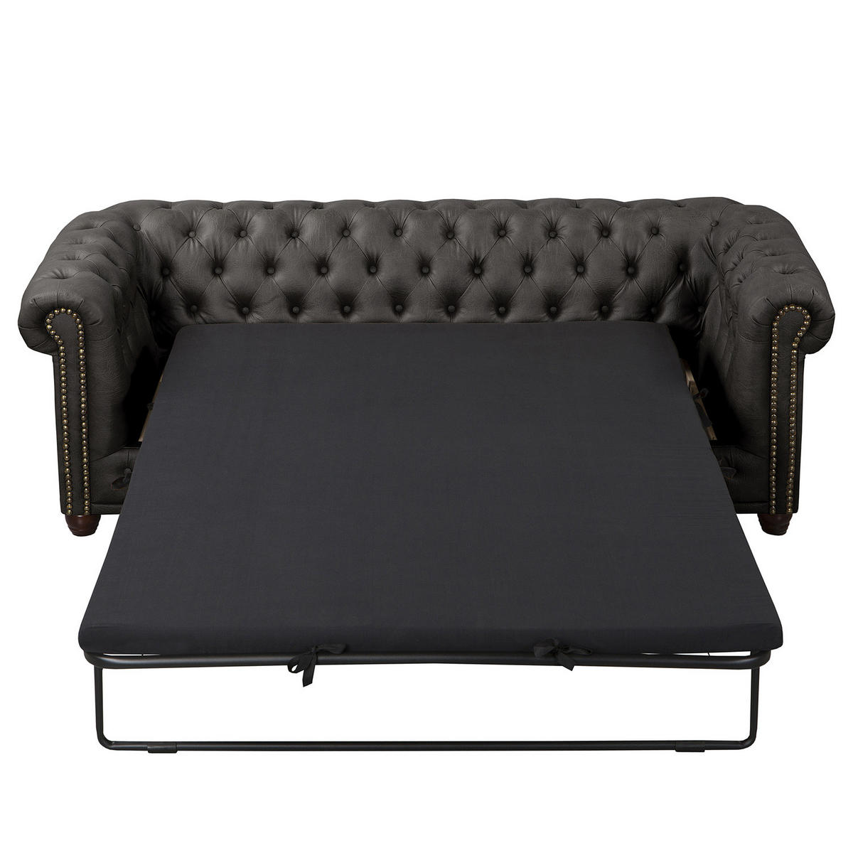 3-SITZER SOFA - Schwarz, Kunststoff (203/72/86cm) - home24