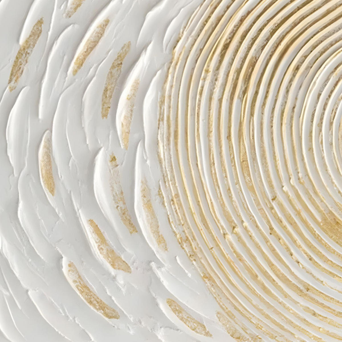 ACRYLBILD HANDGEMALT 100/50 cm - Weiß, Holz/Textil (100/50cm) - KUNSTLOFT