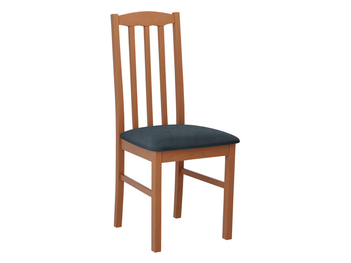 STUHL Bos XII, Holzfarbe: Erle - Eichefarben/Blaugrau, Holz (43/90/48cm) - MIRJAN24