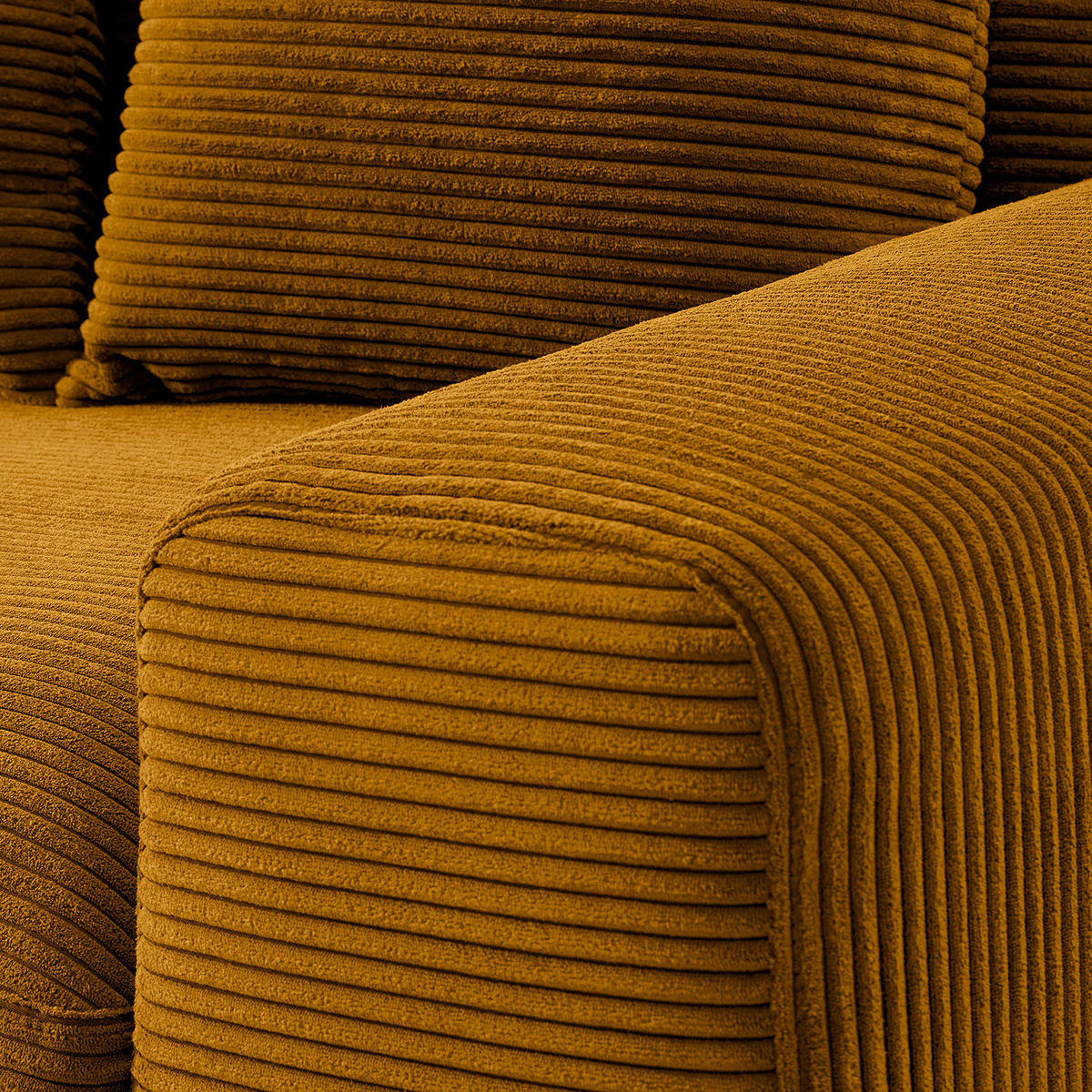 3-SITZER SOFA - Gelb, Textil (243/92/103cm) - home24