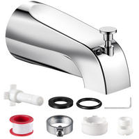 BADEWANNENARMATUR – galvanisierte Oberfläche - Silberfarben, Metall (15/7/8cm)