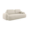 SOFA MOLLY mit Schlaffunktion TERRA FROTTE 01 mit Stauraum - Creme, Textil (121/94/255cm) - Bedante