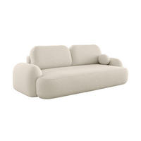 SOFA MOLLY mit Schlaffunktion TERRA FROTTE 01 mit Stauraum - Creme, Textil (121/94/255cm) - Bedante