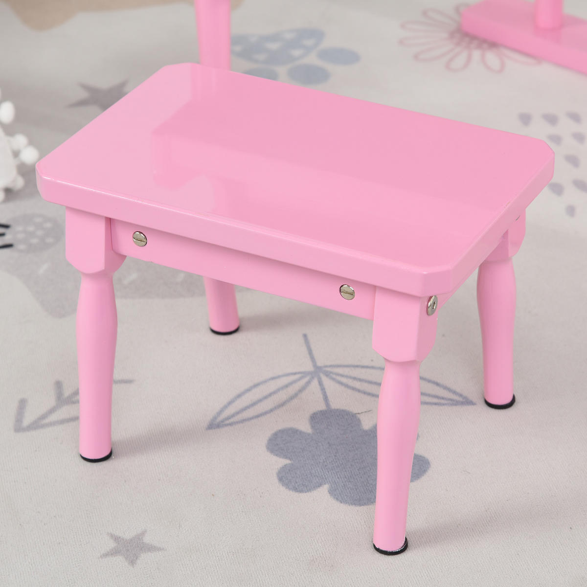 KINDERFLÜGEL DE-18653 30 Tasten, mit Hocker und Notenständer Pink - Pink, Holzwerkstoff (50/49/52cm) - ComfortXL
