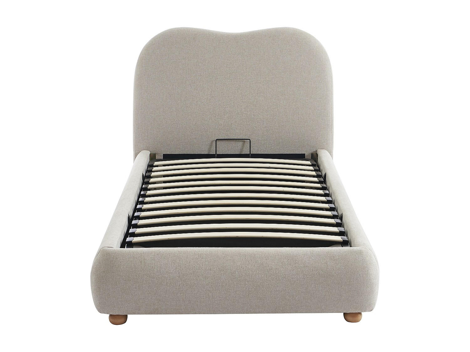 BETT mit Bettkasten - 1 Person - stoff - beige Vanari - Beige, Textil (90/190cm) - Vente-Unique