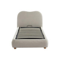 BETT mit Bettkasten - 1 Person - stoff - beige Vanari - Beige, Textil (90/190cm) - Vente-Unique