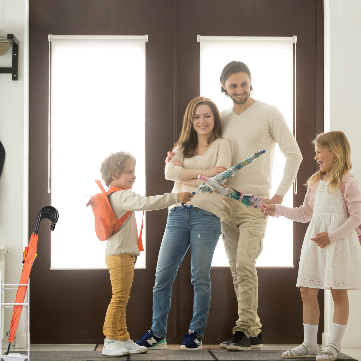 SCHIRMSTÄNDER - Braun, Metall (30.5/48.5/16cm) - Relaxdays