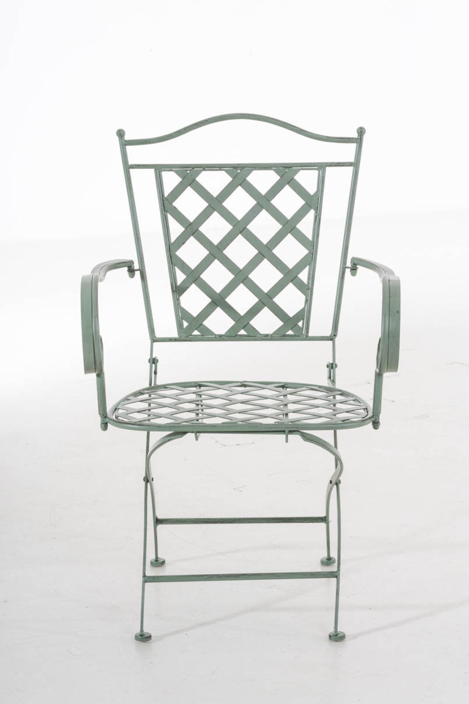 GARTENSTUHL Athan antik-grün - Grün, Metall (56/51/93cm) - TPFGarden