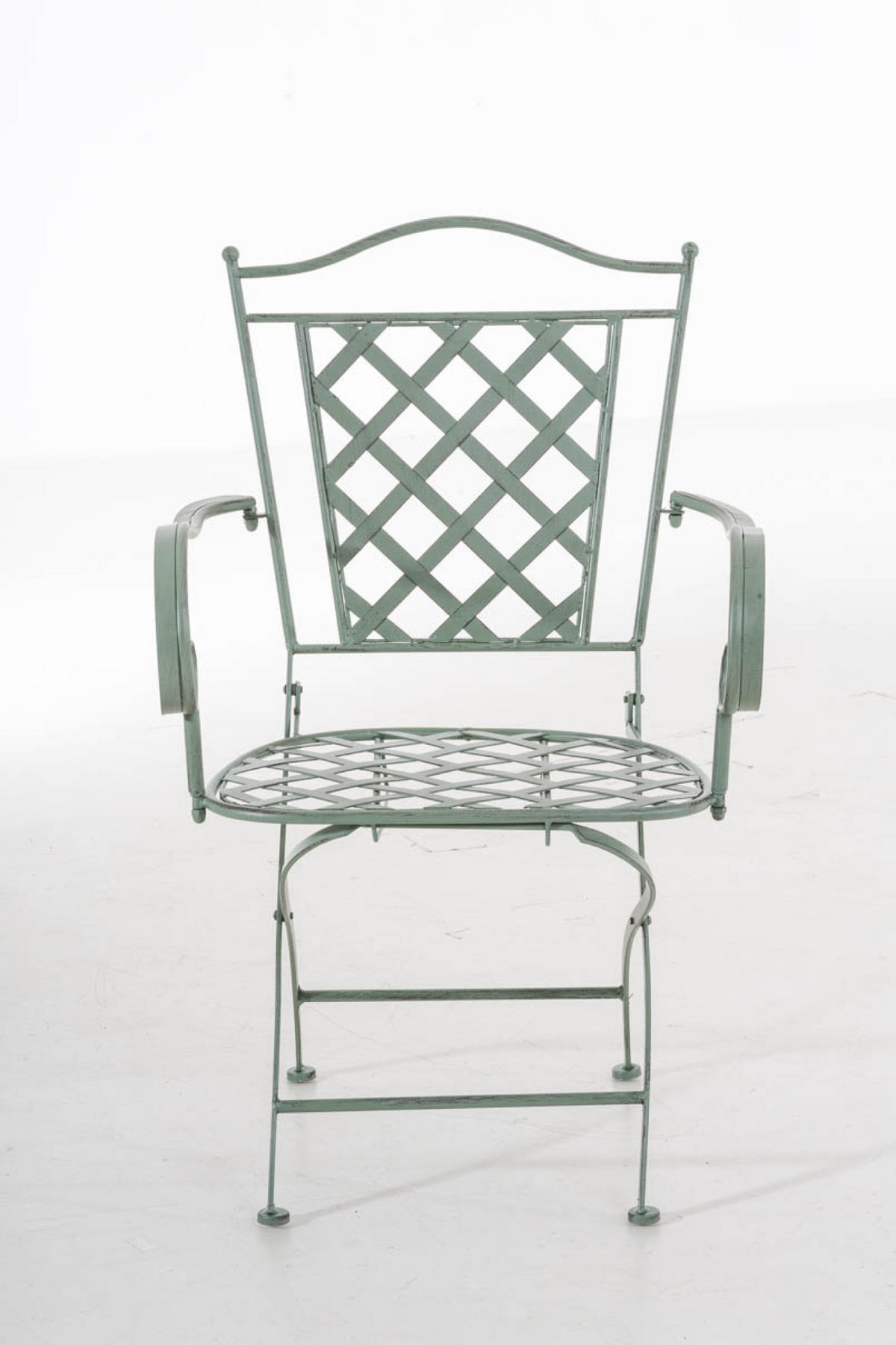 GARTENSTUHL Athan antik-grün - Grün, Metall (56/51/93cm) - TPFGarden