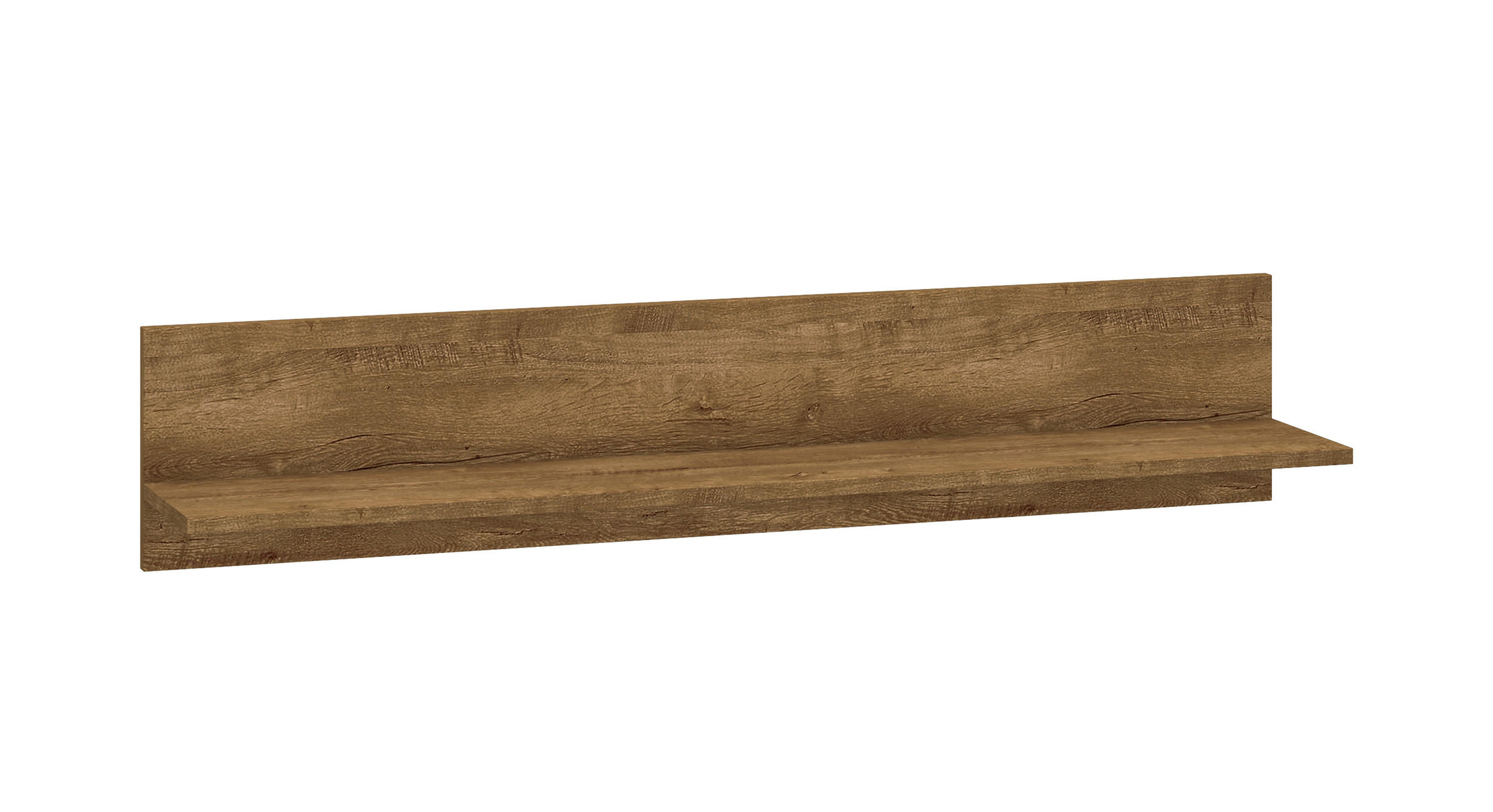WANDREGAL Baltica Lefkas EIche / schwarz 120 / 21 / 24cm - Braun, Holz/Holzwerkstoff (120/24/21cm) - Feldmann-Wohnen