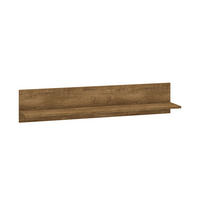WANDREGAL Baltica Lefkas EIche / schwarz 120 / 21 / 24cm - Braun, Holz/Holzwerkstoff (120/24/21cm) - Feldmann-Wohnen