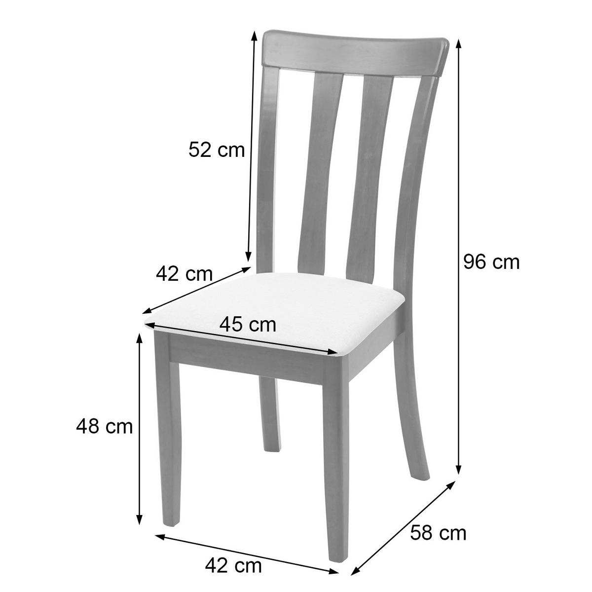 ESSZIMMERSTUHL Anthrazit, Dunkelbraun 2er-Set - Anthrazit/Dunkelbraun, Holz (42/96/58cm) - MCW