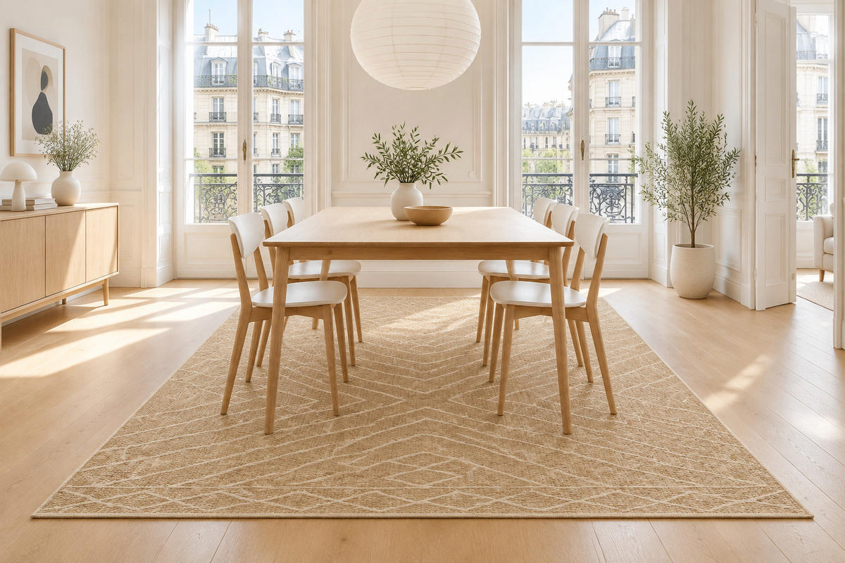 TEPPICH für Innen und Außen im Slowlife-Stil beige - Beige, Textil (200/290cm) - AFK Living