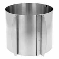 TORTENRING Silber 30/16/14.5 cm BB1522 - Silberfarben, Metall (16/14.5/30cm) - Brunbeste