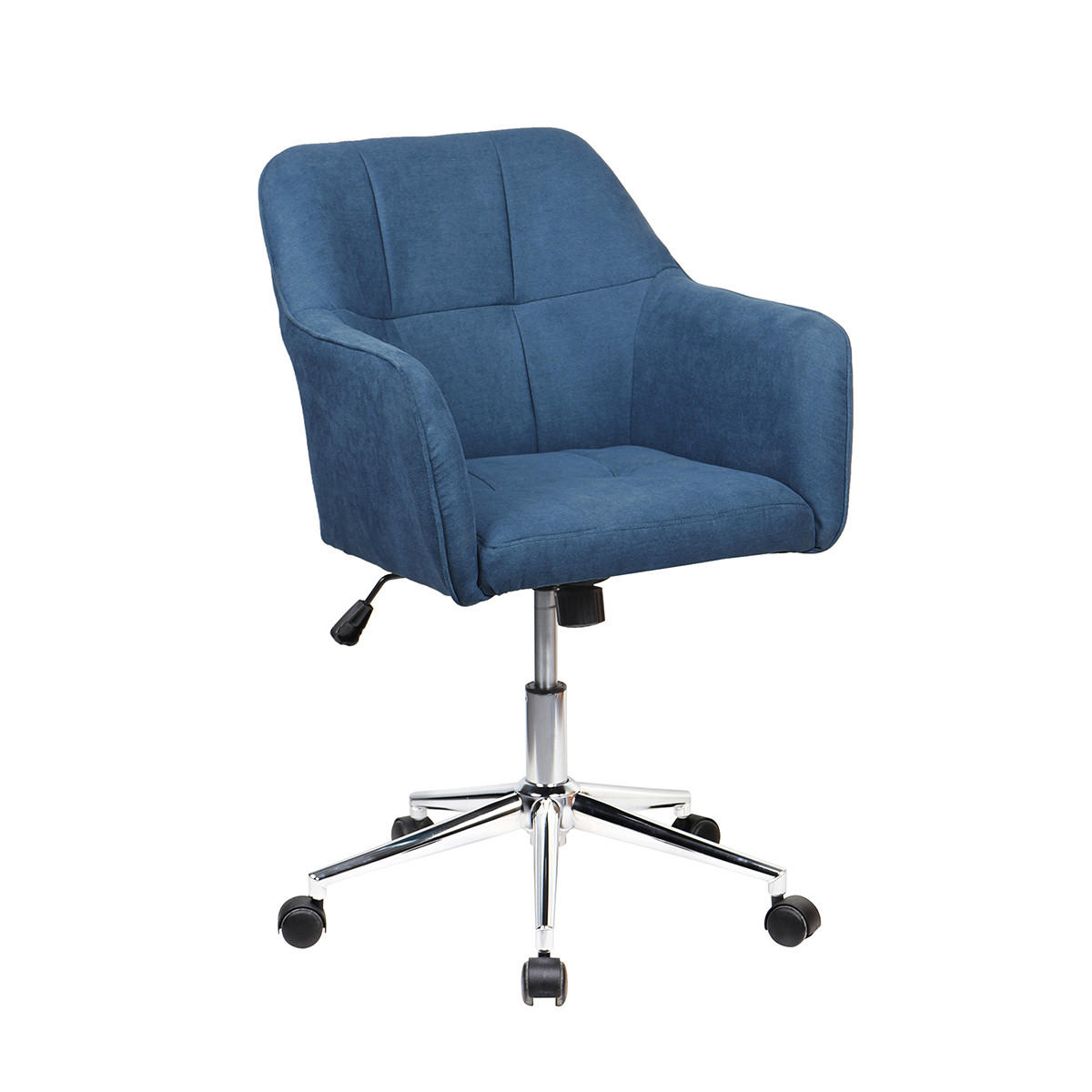 DREHSTUHL JAKE Stoffbezug dunkelblau - Blau, Textil (61/95/57cm) - SVITA