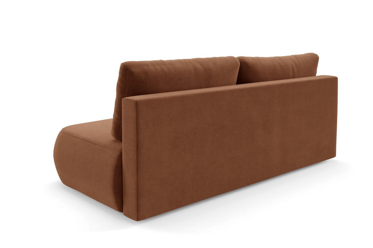 SCHLAFSOFA mit Bettkasten Kupferfarben - Schwarz/Kupferfarben, Holz/Holzwerkstoff (210/82/106cm) - Furnisell