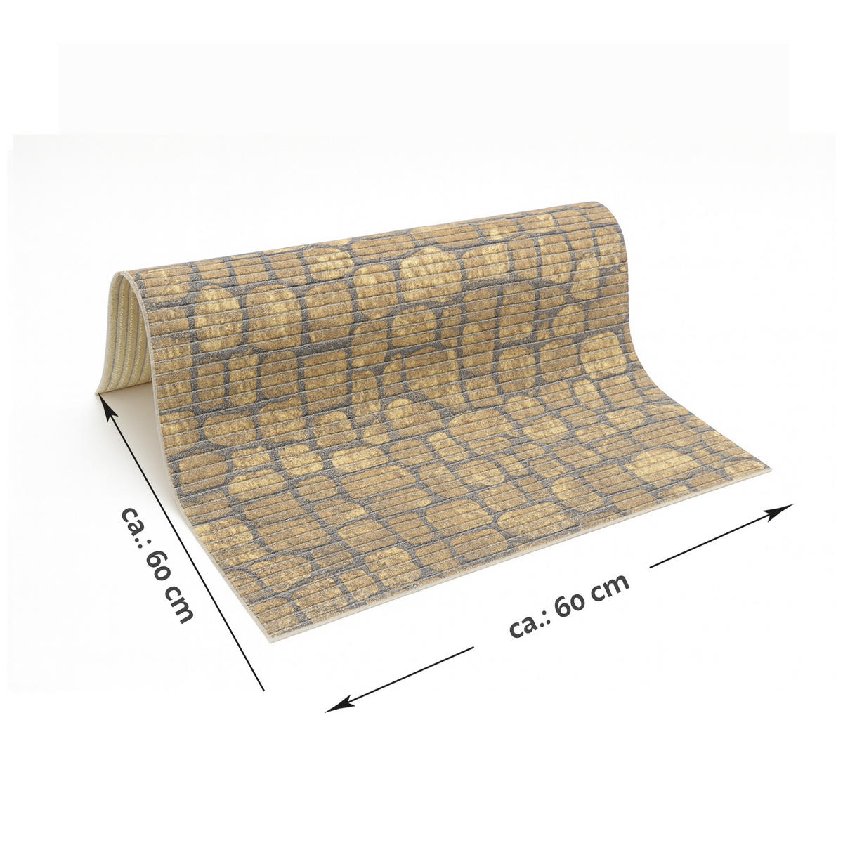 WASCHMASCHINENAUFLAGE 60x60 cm Bruchstein Beige - Hellbraun, Kunststoff (60/60cm) - Bestlivings