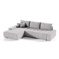 ECKSOFA Jonas 4 Sitzplätze Grau - Grau, Holzwerkstoff (265/185cm) - Petits-meubles