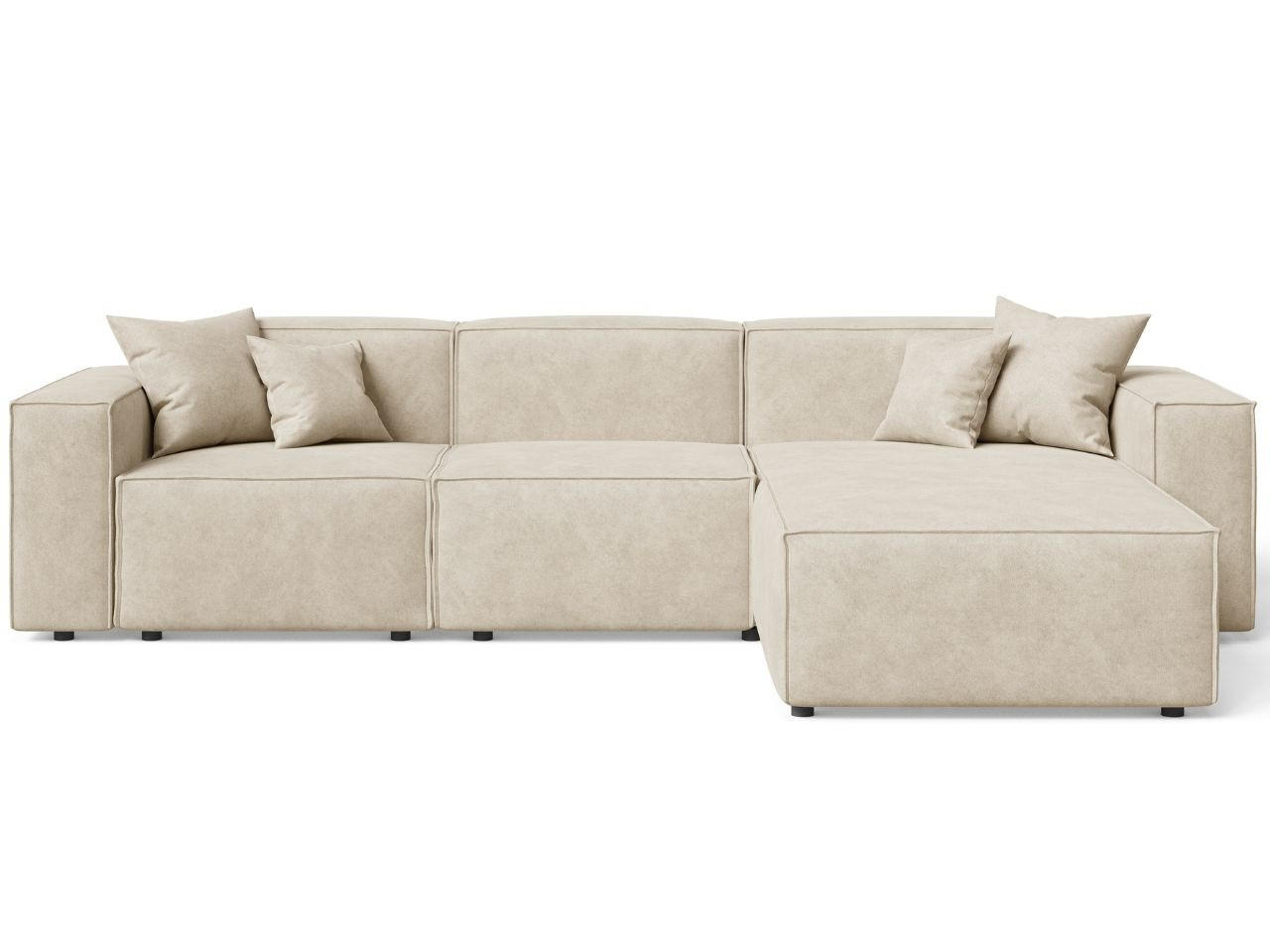 ECKSOFA Arizona Beige Rechts - Beige, Holz/Textil (265/180cm) - Graingold