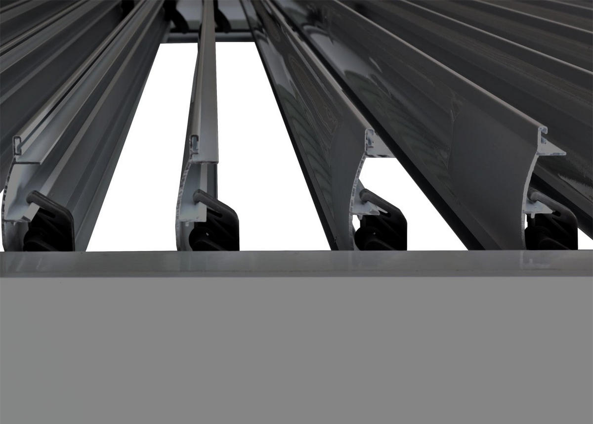 PERGOLA 220x300x300cm Anthrazit 11cm-Gestell - Anthrazit, Metall (300/220/300cm) - BERLINLODGE