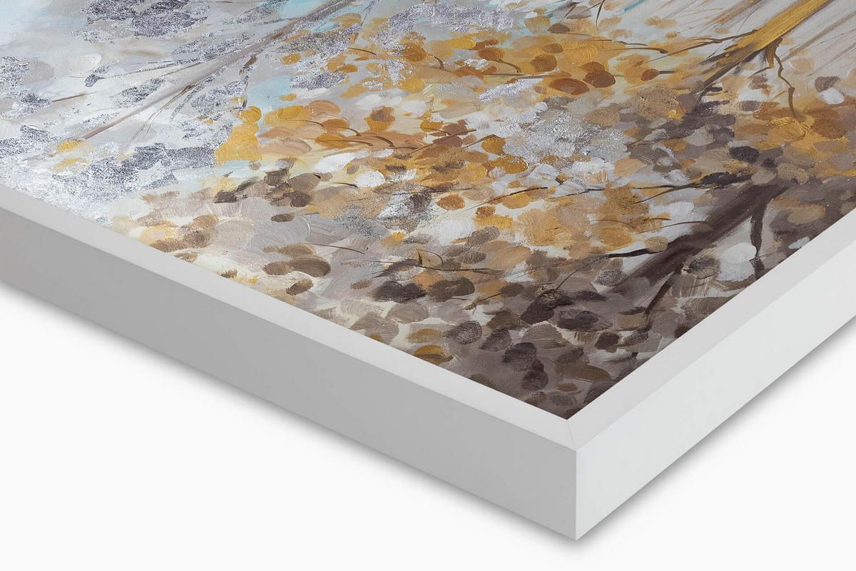 RUČNĚ MALOVANÝ AKRYLOVÝ OBRAZ ŠEDÝ/HNĚDÝ, 120/80 CM - šedá/hnědá, dřevo/textil (120/80cm) - KUNSTLOFT