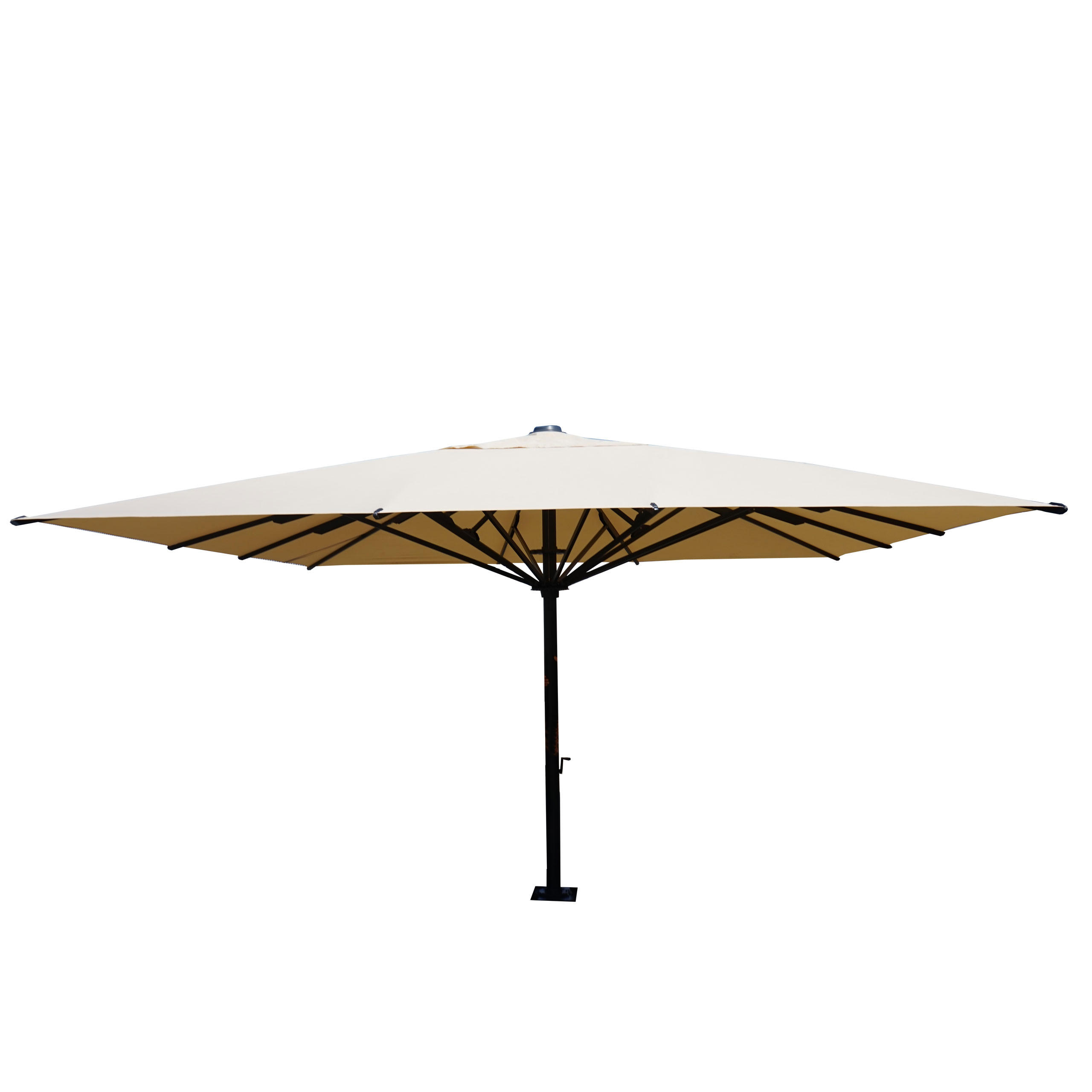 GASTRONOMIE-LUXUS-SONNENSCHIRM Cremeweiß - Weiß, Textil (500/500cm) - MCW