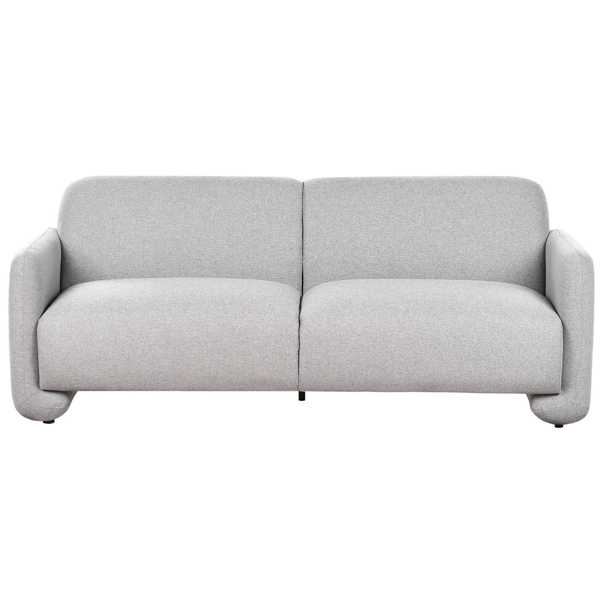 3-SITZER-SOFA Stoff Grau Saland - Grau, Textil (202/82/82cm) - Beliani