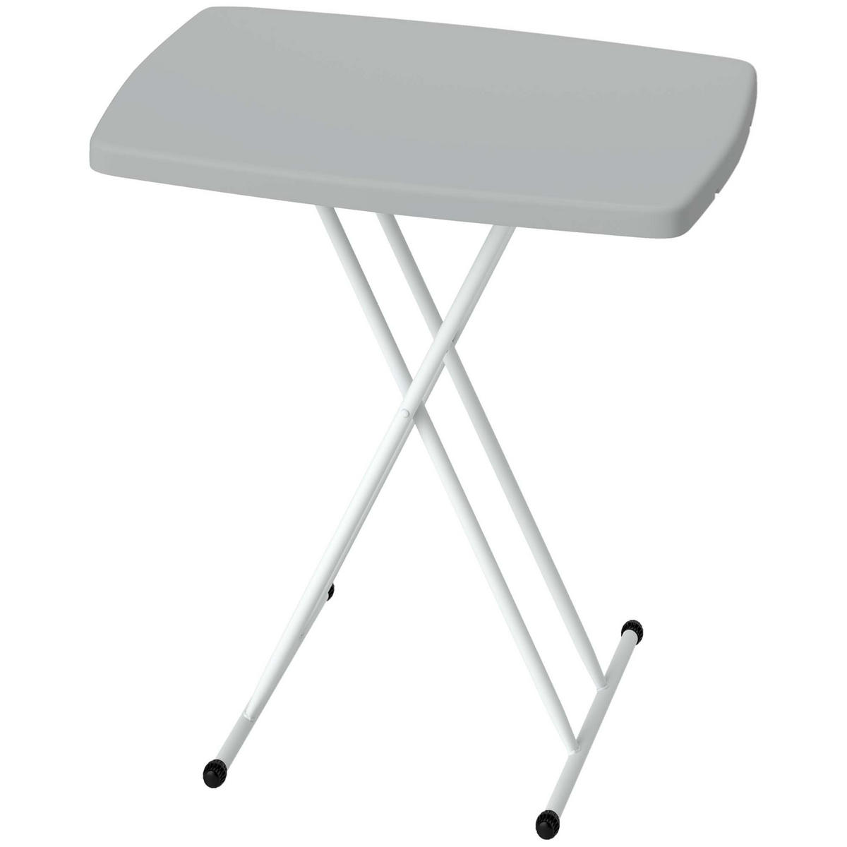 GARTENKLAPPTISCH DE-14193 höhenverstellbar 6-Stufen Grau - Dunkelgrau, Kunststoff (76/50/74cm) - ComfortXL
