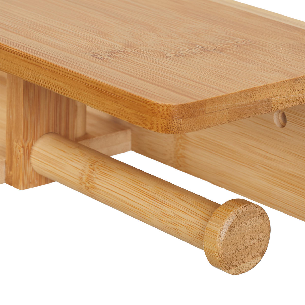 TOILETTENPAPIERHALTER - Hellbraun, Holz (31/9/12.5cm) - Relaxdays