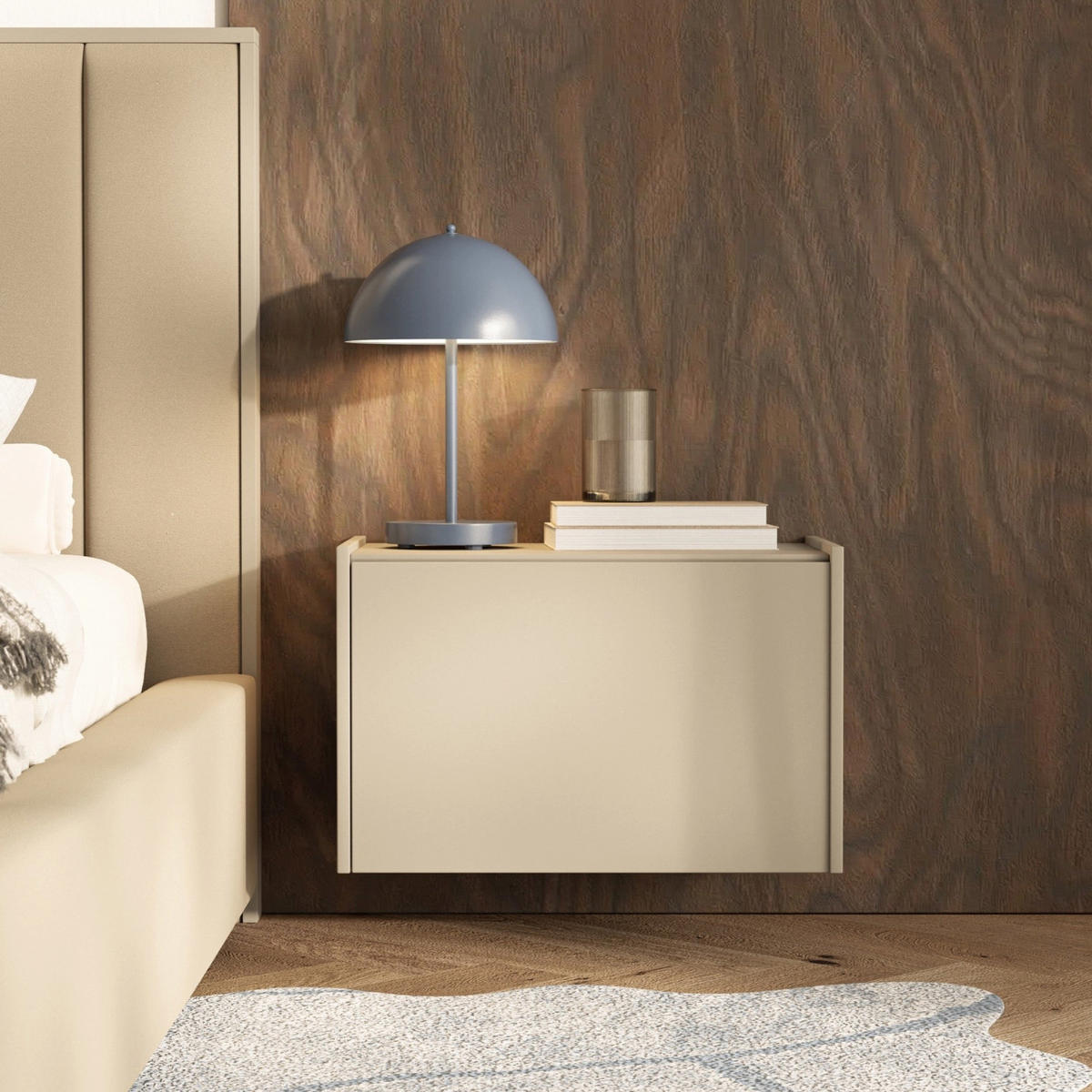 NACHTTISCH Magro Kaschmir 62 cm - Taupe/Kaschmir, Holzwerkstoff (62.3/46.2/39cm) - Selsey
