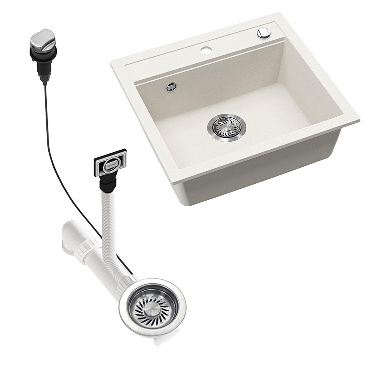 UMYVADLO Paris Bílá 57 x 51 cm - bílá, keramika (57/20/51cm) - Bergstroem