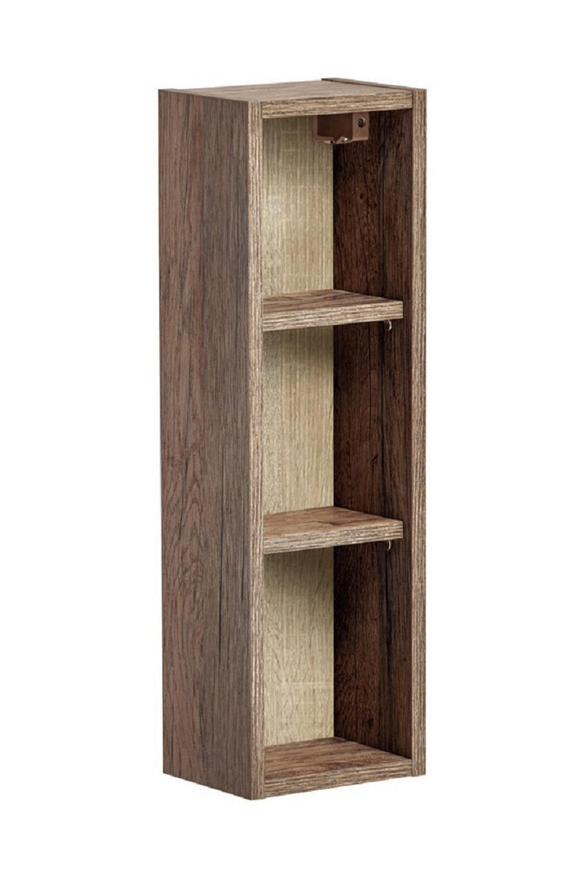 BADMÖBEL-SET 12 Teile - Santa Fe Taupe S BM32 in Clay Grey / Santa Fe Vintage Oak - Graubraun, Holz (180/160/46cm)