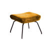 HOCKER LOTTE Gelb Velvet - Gelb, Textil/Metall (57/44/52cm) - KAWOLA