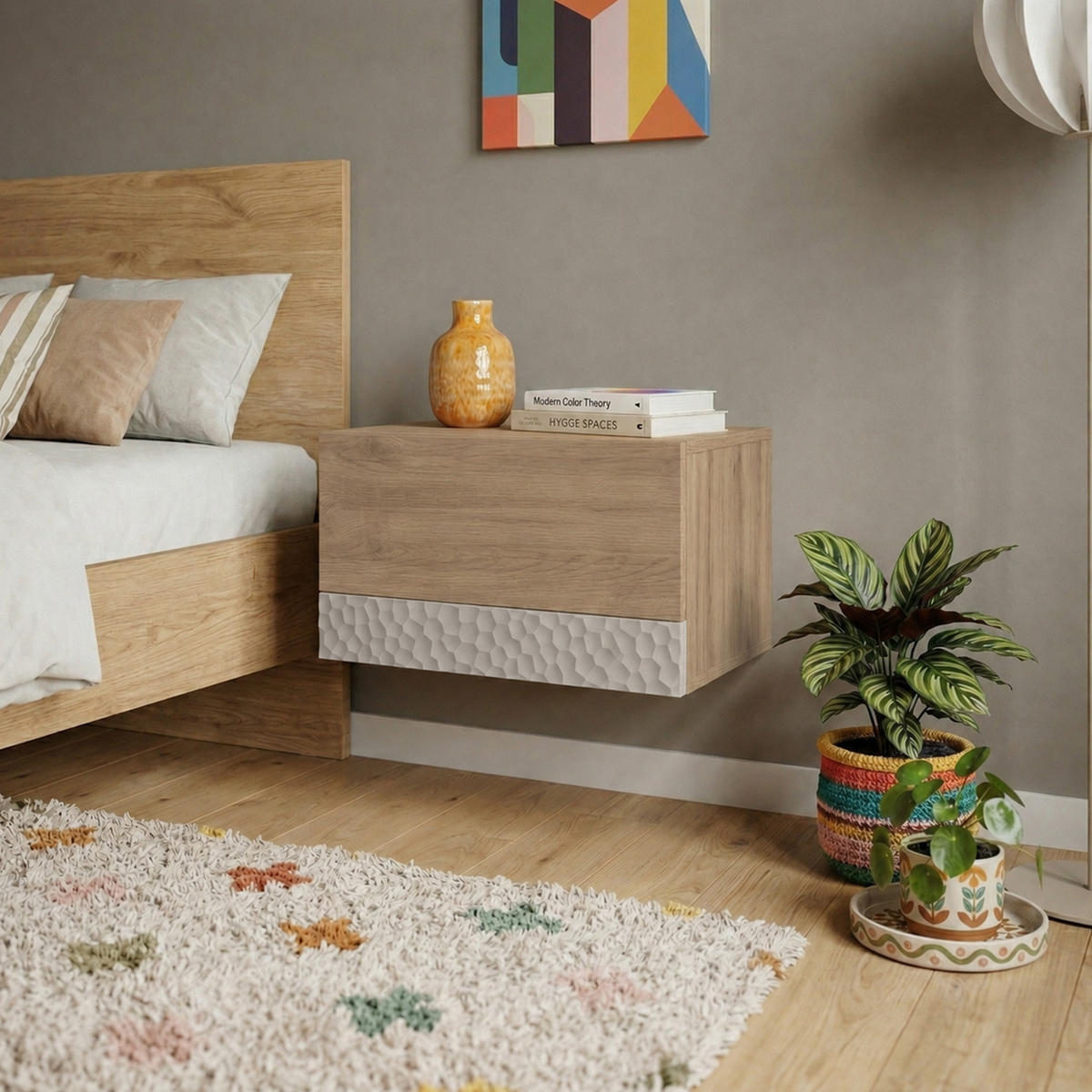 NACHTTISCH Pebla Eiche natur 40/33,6/25 cm - Naturfarben, Holzwerkstoff (40/25/33.6cm) - Decortie