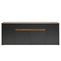 SIDEBOARD Crisp-61 - Anthrazit, Holzwerkstoff (220/87/40cm) - Lomado