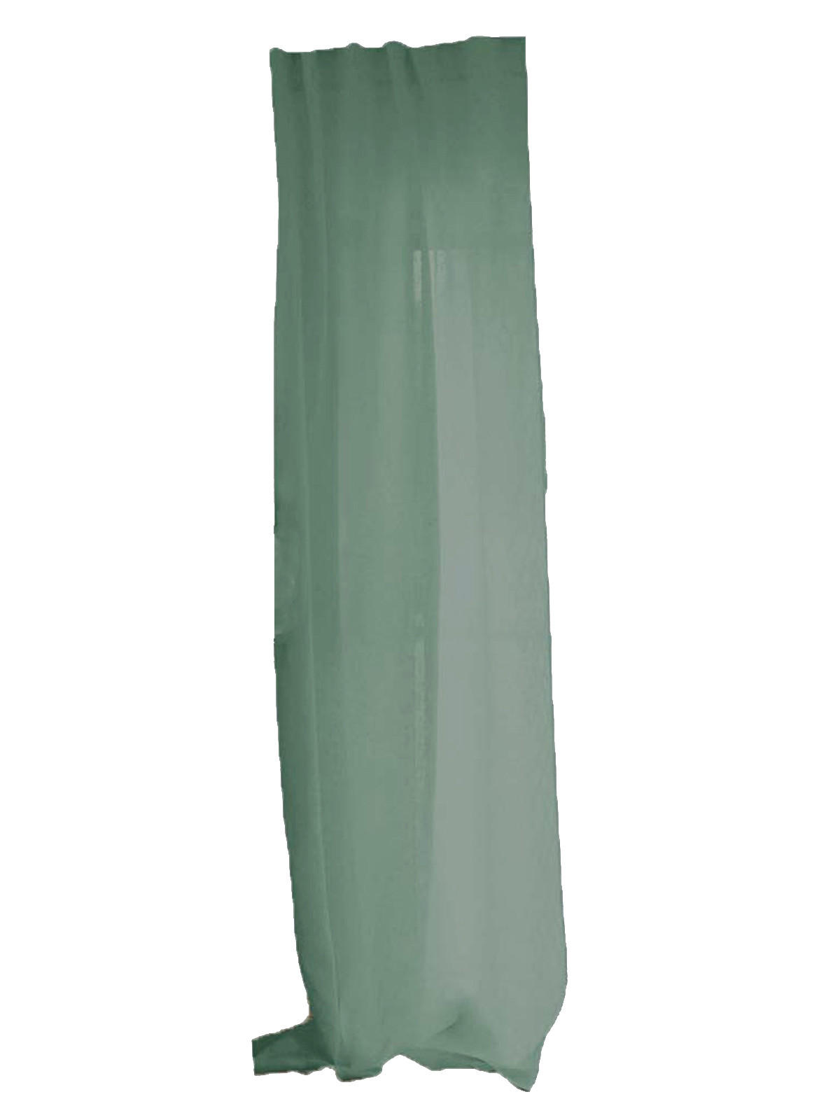 SCHLAUFENVORHANG reines Leinen mit verdeckten Schlaufen natural-mint 135/245 cm - Mintgrün, Naturmaterialien (135/255cm) - beties Heimtextil