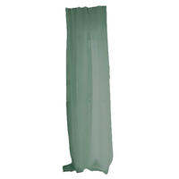 SCHLAUFENVORHANG reines Leinen mit verdeckten Schlaufen natural-mint 135/245 cm - Mintgrün, Naturmaterialien (135/255cm) - beties Heimtextil