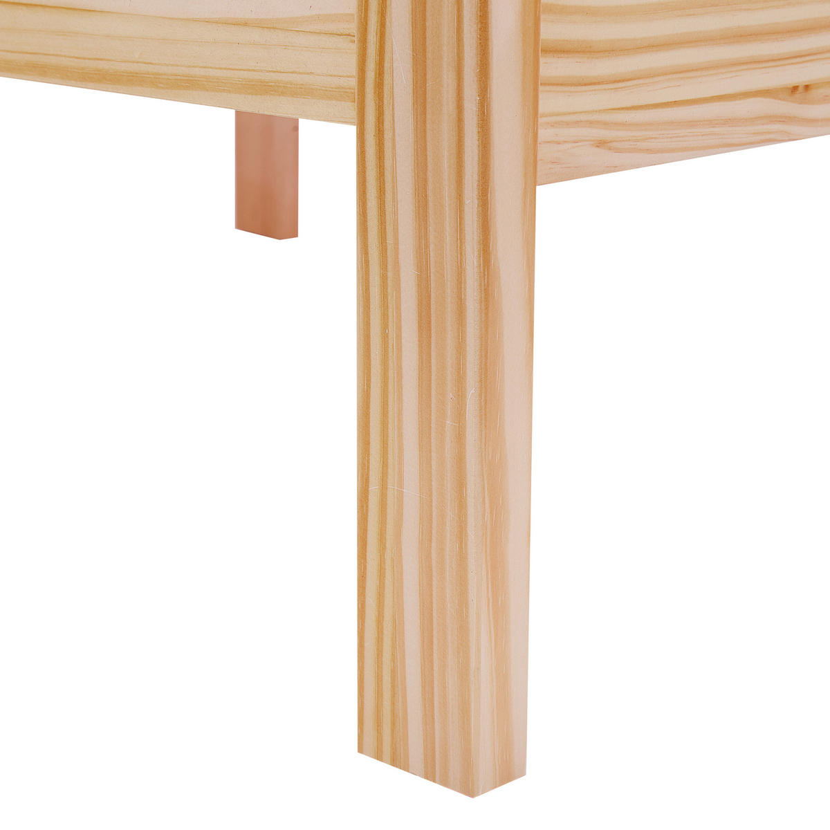 HOLZBETT 180/200cm Heller Holzfarbton Carnac - Hellbraun, Holz (180/200cm) - Beliani