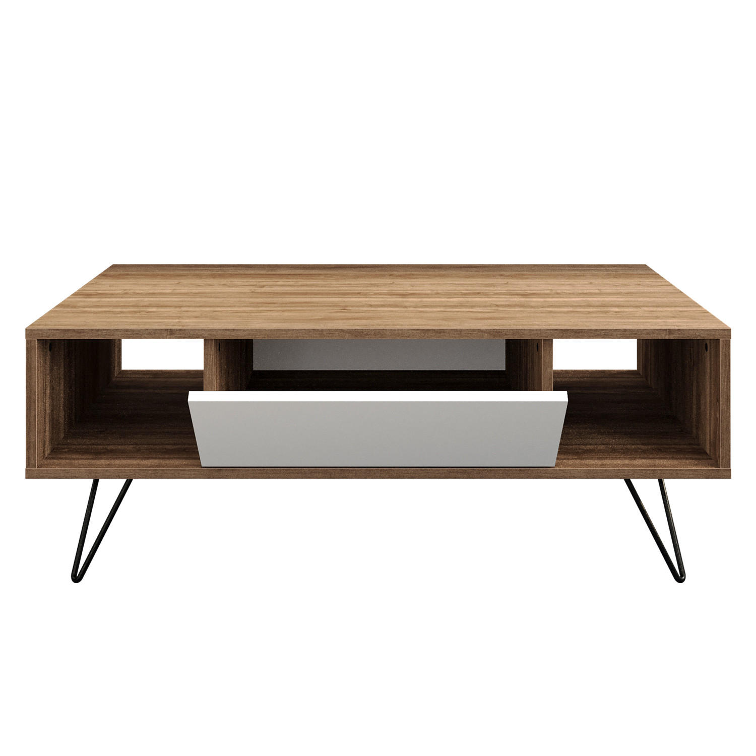 Decorotika Couchtisch Eiche, Weiß 60x45.6x120 cm