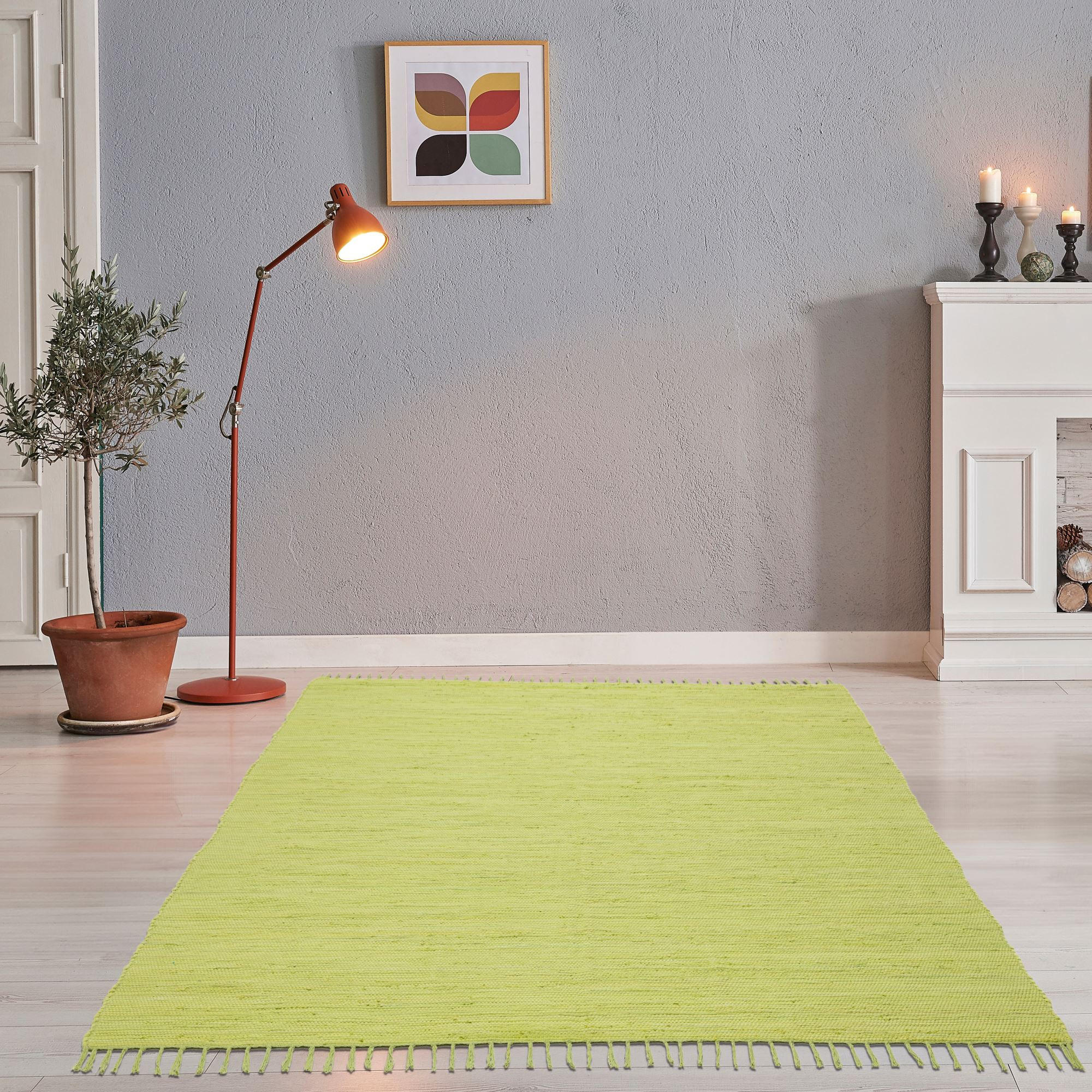 FLECKERLTEPPICH Chindi 70x140 cm - Limette, Textil (70/140cm) - Rug and Roll