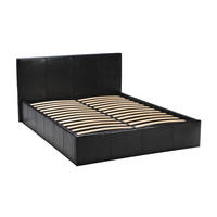 BETT BARCELONA 140x190 - Schwarz - Schwarz, Holzwerkstoff (140/190cm) - Weber Industries