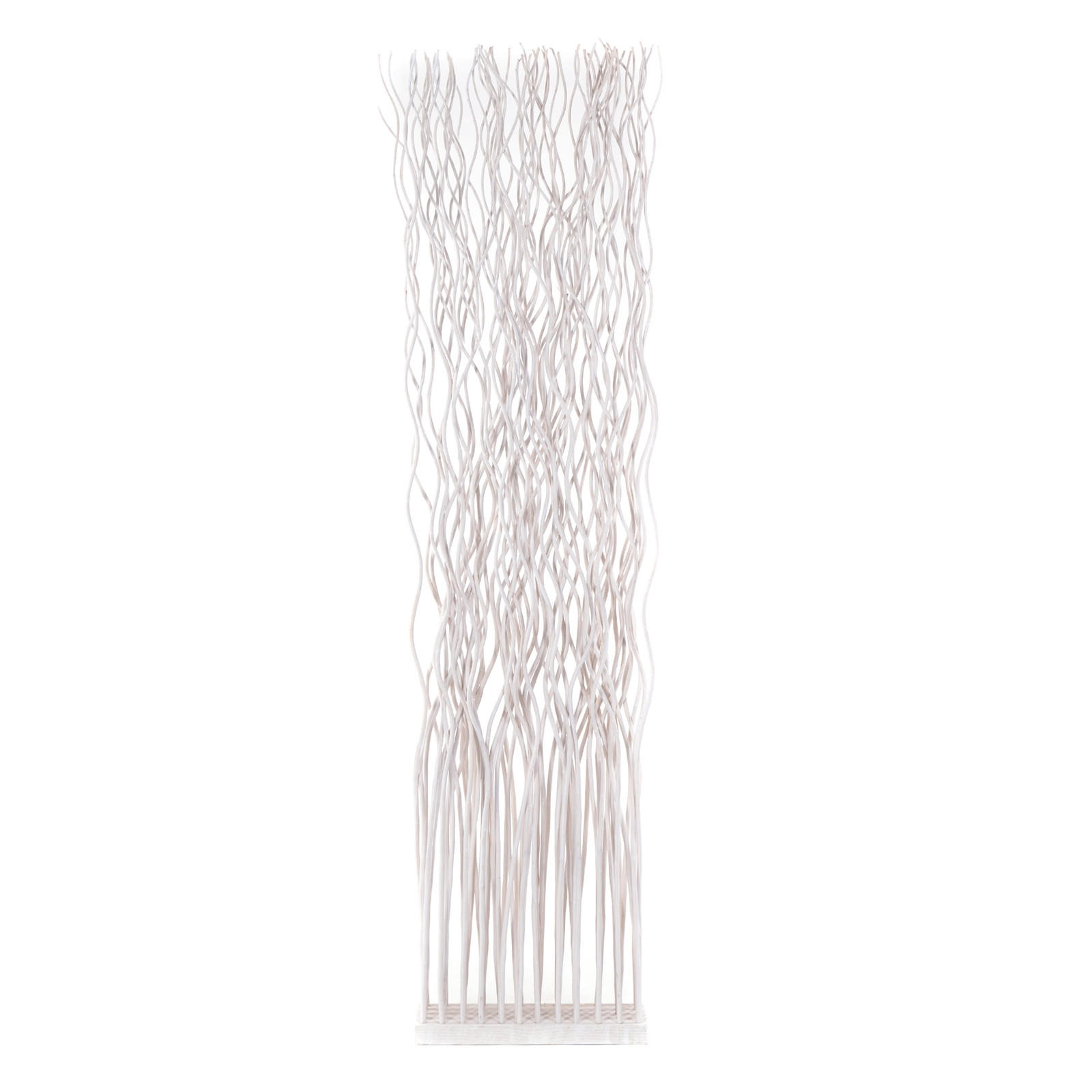 RAUMTEILER WAVE Weidenzweige weiß - Weiß, Naturmaterialien (40/170/12cm) - DESIGN DELIGHTS