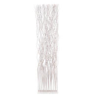 RAUMTEILER WAVE Weidenzweige weiß - Weiß, Naturmaterialien (40/170/12cm) - DESIGN DELIGHTS