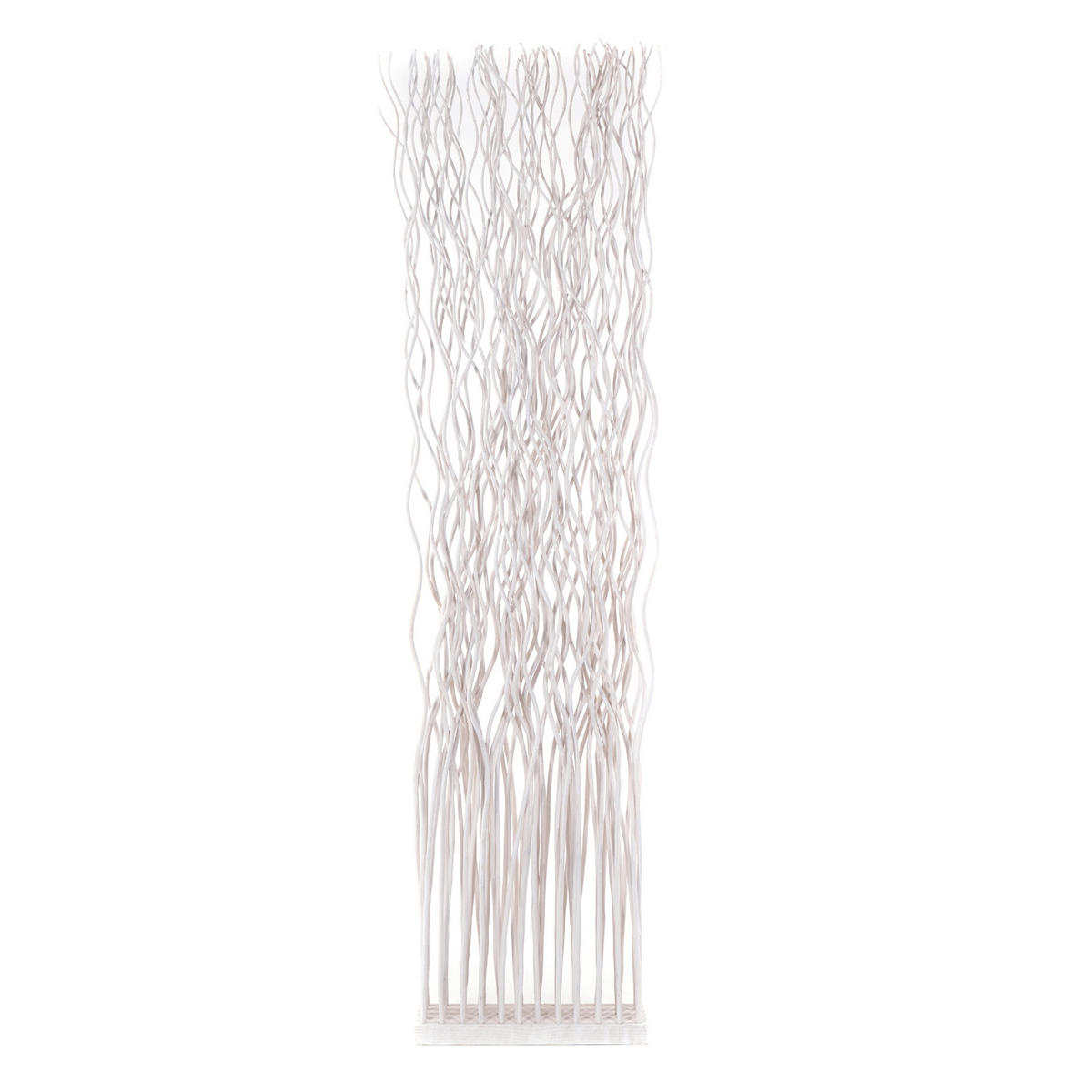 RAUMTEILER WAVE Weidenzweige weiß - Weiß, Naturmaterialien (40/170/12cm) - DESIGN DELIGHTS