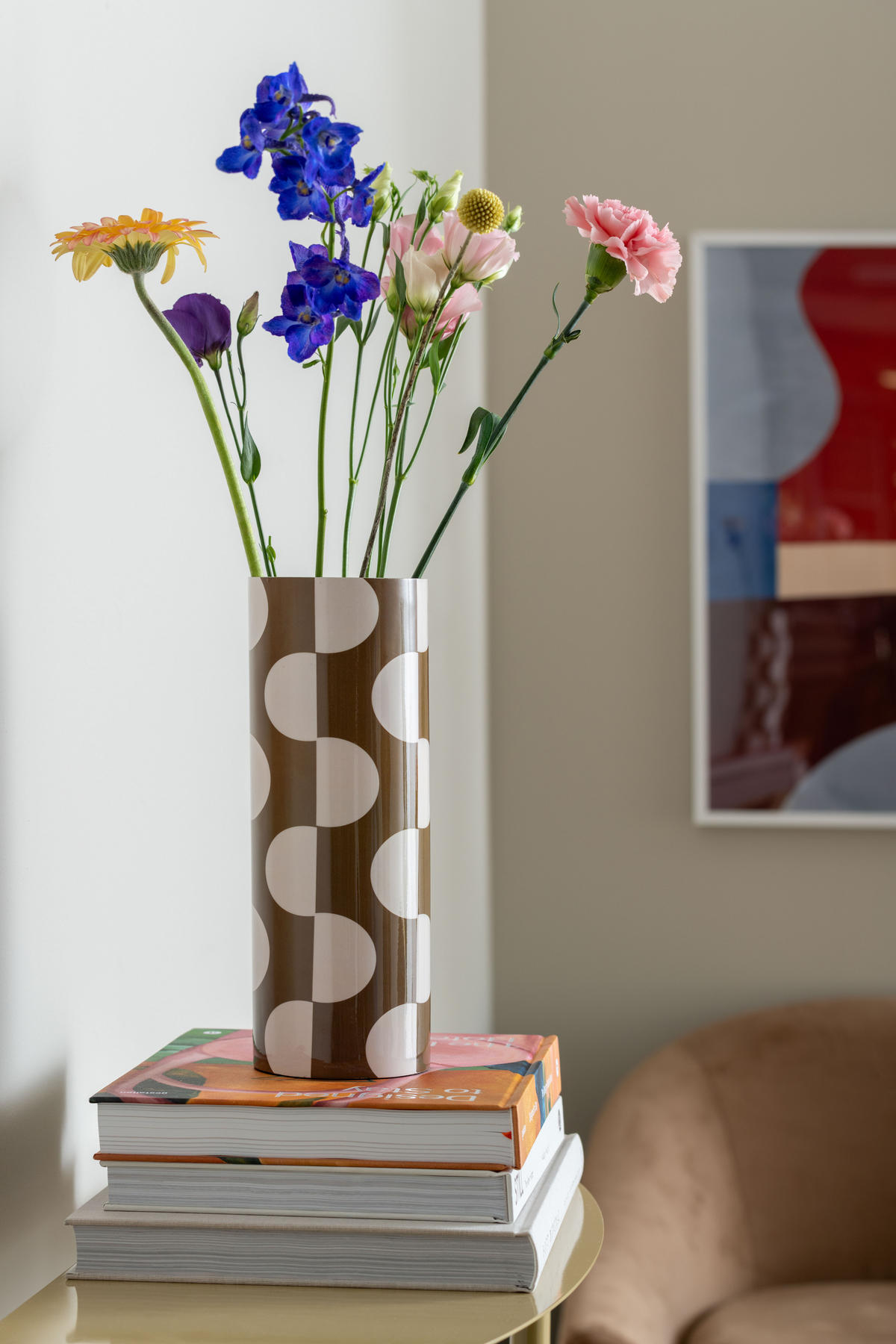 Present Time VASE Dublin Discs Large - Braun/Weiß - 28 cm jetzt nur ...