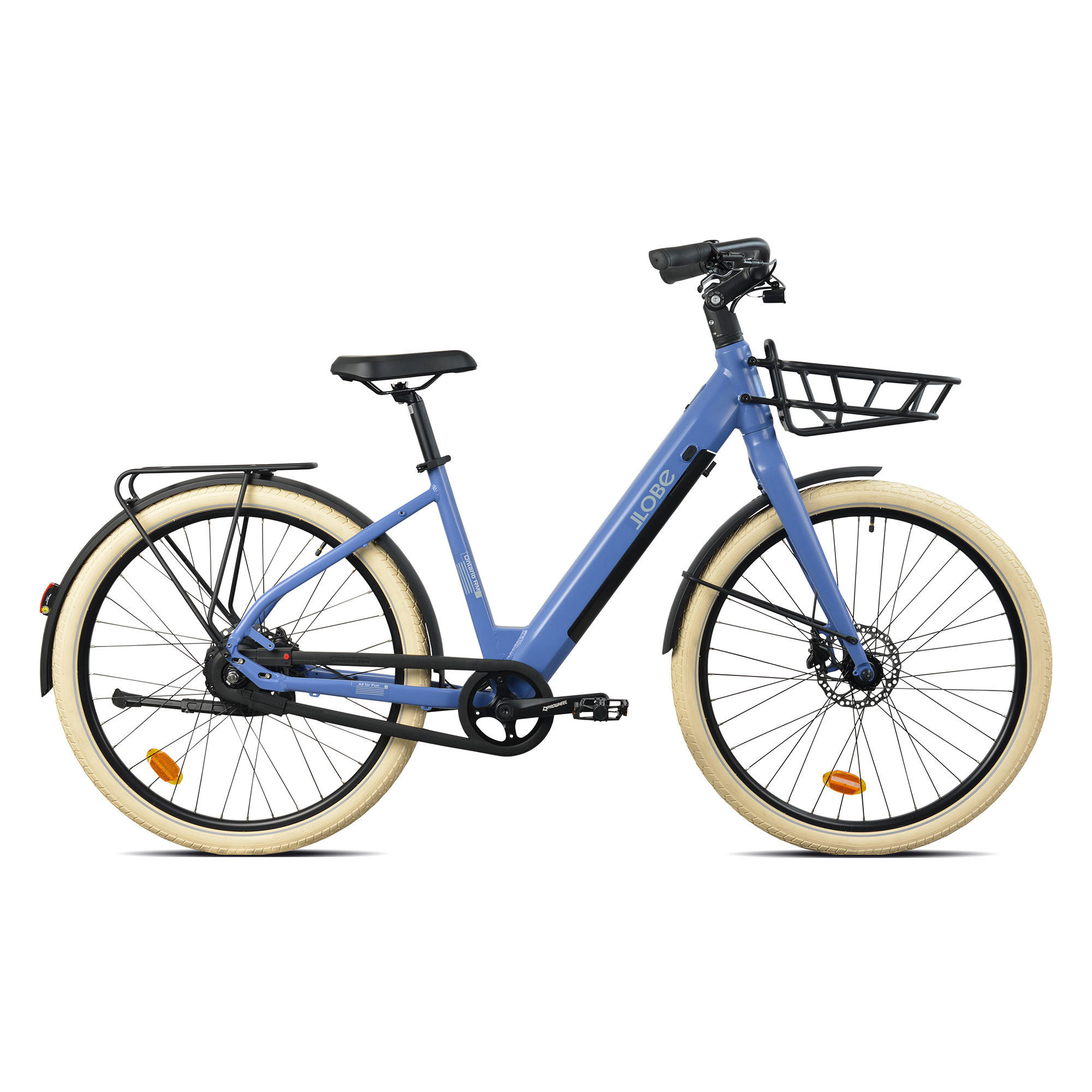 CITYVENTURE E-BIKE 27,5" ONTARIO RM - Blau, Metall (110cm) - LLOBE