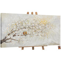 GEMÄLDE Sonnenaufgang auf Keilrahmen 160x80 cm - Grau, Holz (160/80cm) - YS-art gallery