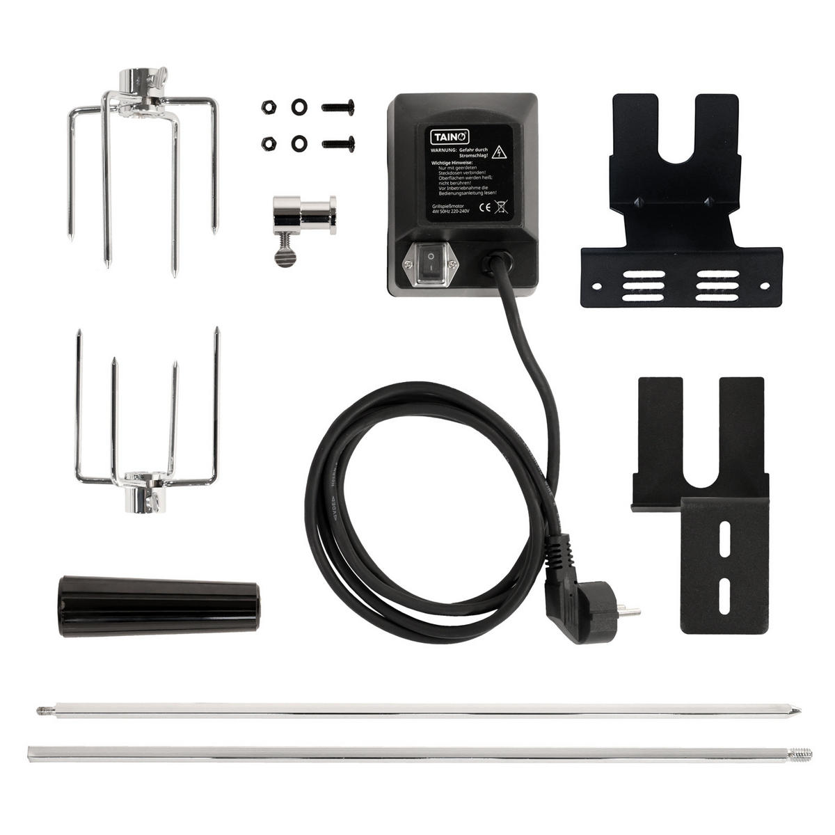 GASGRILL Set RED 6+1 - Schwarz, Metall (146/114/54cm) - TAINO